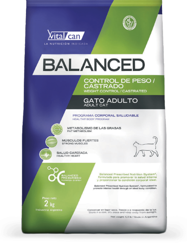 Balanced - Envase Gato Adulto - Control del peso/castrado