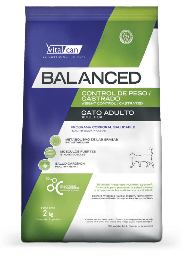 Balanced - Envase Gato Adulto - Control del peso/castrado Balanced - Envase Gato Adulto - Control del peso/castrado