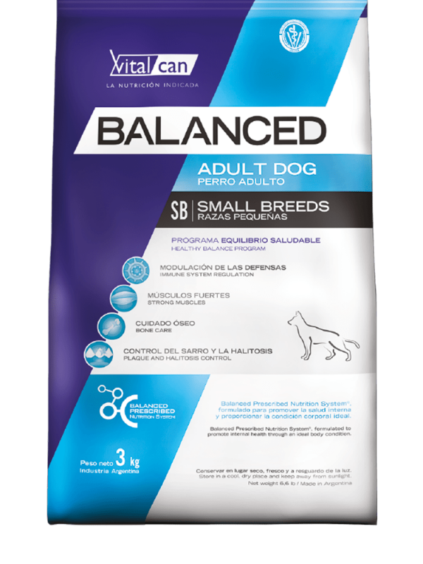 Balanced perro adulto razas pequeñas