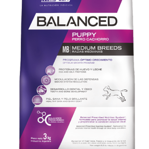 Balanced perro cachorro mediano envase
