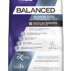 Balanced envase perro senior raza mediana