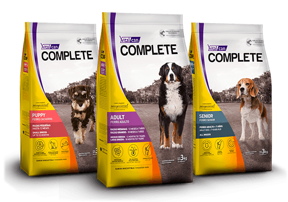 Envase marca Complete perro