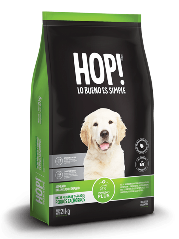 Hop! Perro cachorro raza grande