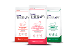 Envase marca Therapy perro