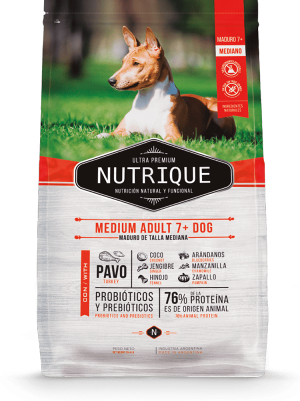 Nutrique Perro - Envase - Medium Adult 7+ Dog